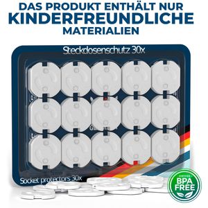 Produktbild für Steckdosenschutz Hoffenbach Kindersicherung, weiß