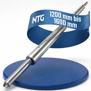 Rundsperrbalken NTG LS8503 Aluminium, gefedert mit Kombizapfen