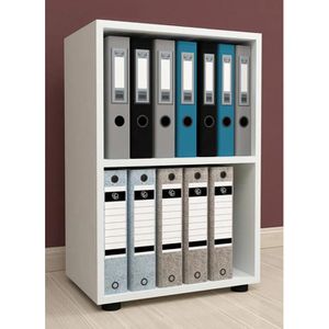 Produktbild für Aktenregal VCM Ulas 2-Fach, 918439, aus Holz