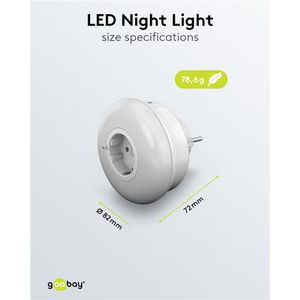 Produktbild für Nachtlicht Goobay 64566 LED, für Steckdose