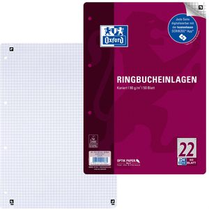 Ringbucheinlagen Oxford 400131466, Lineatur 22, A4