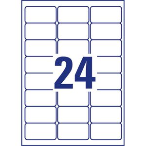 Produktbild für Folienetiketten Zweckform J4773-10, weiß matt