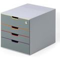 Schubladenbox Durable 760627, Varicolor 4 SAFE, A4