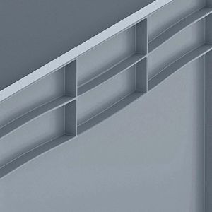 Produktbild für Eurobox AUER EG 86/32 HG, grau, 130 Liter