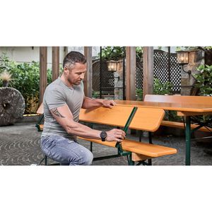 Produktbild für Bierzeltgarnitur RUKU1952 SW10061.1, Kiefer / grün