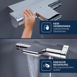 Produktbild für Badewannenarmatur GROHE Grohtherm 2000, 34464001, aus Messing