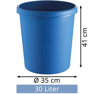 Produktbild für Papierkorb Helit H6106134, the german, blau