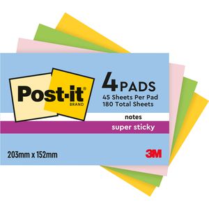 Produktbild für Haftnotizen Post-it Super Sticky Summer Sorbet, bunt