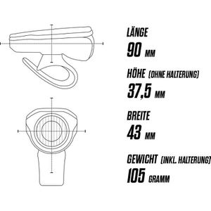 Produktbild für Fahrradlicht Sigma Aura 60 USB, 17700