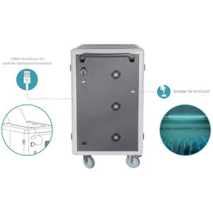 Produktbild für Laptopwagen Digitus DN-45005, schwarz
