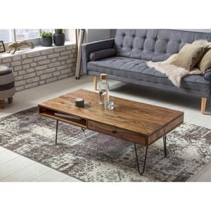 Produktbild für Couchtisch Wohnling Bagli, WL1.513, aus Massivholz, sheesham