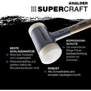 Produktbild für Schonhammer HALDER SUPERCRAFT, 3366.070, Kopf-Ø 70mm