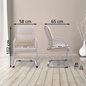 Produktbild für Besucherstuhl CLP XL Anubis, 191441304