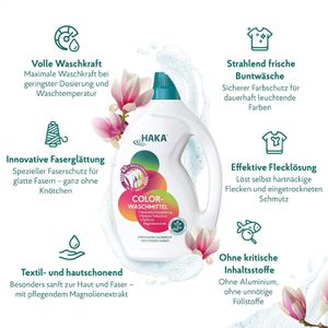 Produktbild für Waschmittel HAKA Colorwaschmittel ohne Aluminium
