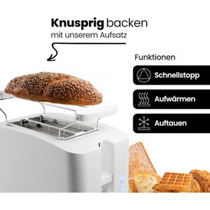 Produktbild für Toaster Clatronic TA 3801, mit 7 Röststufen &amp; Auftaufunktion