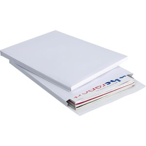 Faltentaschen Mailmedia B4, weiß
