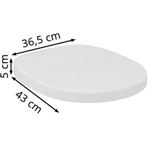 Produktbild für WC-Sitz Ideal-Standard Connect E712801, oval, aus Duroplast