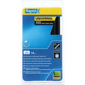 Rapid Heißklebesticks Universal, schwarz, Ø 12mm, Länge 190mm, 14 Sticks