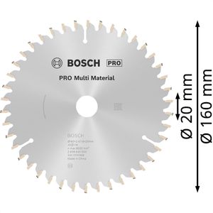 Produktbild für Kreissägeblatt Bosch PRO Multi Material 2608640503