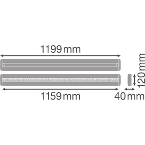Produktbild für Deckenleuchte LEDVANCE LINEAR IndiviLED D/I, weiß, LED