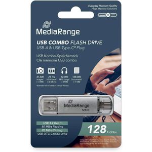 Produktbild für USB-Stick MediaRange Kombo MR938, 128 GB
