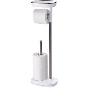 Produktbild für Toilettenpapierhalter JosephJoseph EasyStore, weiß / verchromt