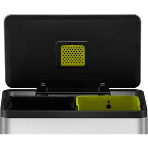 Produktbild für Mülleimer EKO EcoCasa II, VB 913860, matt silber