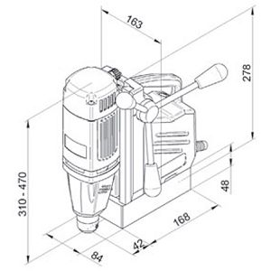Produktbild für Magnetbohrmaschine BDS MABasic 200, 1050W