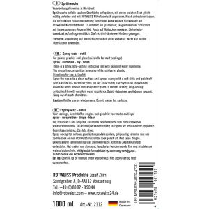Produktbild für Lackversiegelung RotWeiss Sprühwachs