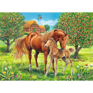 Produktbild für Puzzle Ravensburger Pferdeglück auf der Wiese