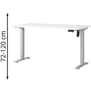 Schreibtisch Germania Profi 3.0, 8023-639, weiß / silber
