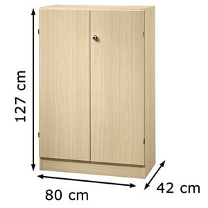 Produktbild für Aktenschrank Hammerbacher Solid 6550, aus Holz