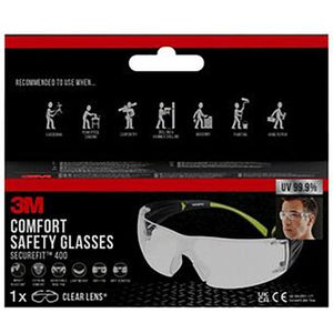 Produktbild für Schutzbrille 3M SecureFit 400, klar