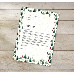 Produktbild für Weihnachtsbriefpapier Sigel DP688, Little Pines