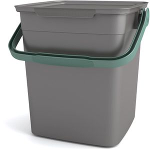 Mülleimer Curver KIS Smart Bio, grau/grün