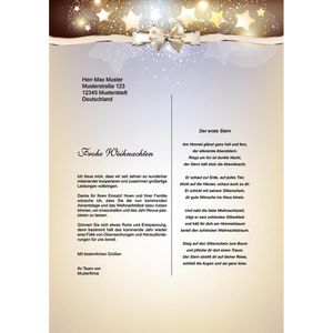 Produktbild für Weihnachtsbriefpapier Böttcher-AG Sternen-Nebel