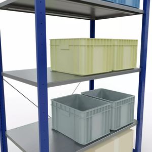 Produktbild für Schwerlastregal Schulte 12660-B, 5 Metallböden