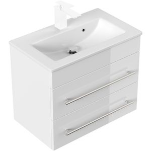 Waschtisch Posseik Portus 600 SlimLine, hängend,weiß hochglanz