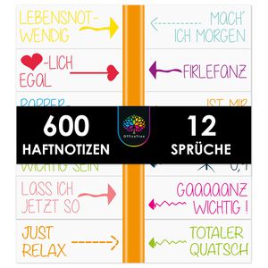 Produktbild für Haftmarker OfficeTree 994, Funny Sticky Notes