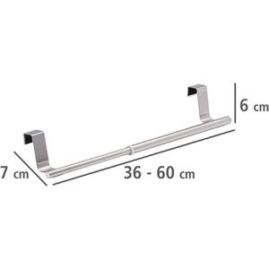 Produktbild für Handtuchhalter Wenko Teleskop 53245100, silber