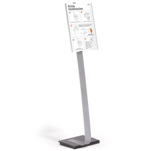 Produktbild für Infoständer Durable 4813-23 aus Aluminium, silber, A3