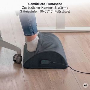 Produktbild für Fußstütze Leitz iComfi, Fußwippe, beheizbar
