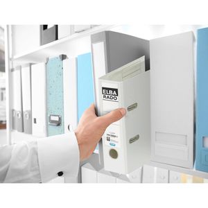 Produktbild für Ordner Elba 10597 WE, rado plast, PP, A5 hoch