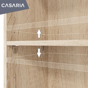 Produktbild für Bücherregal CASARIA Vela, 106611, eiche