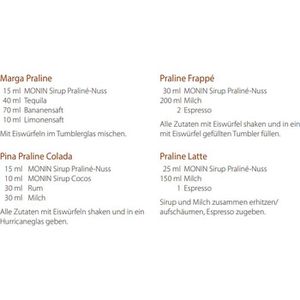 Produktbild für Sirup Monin Praline Nuss