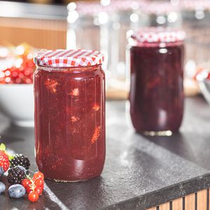 Produktbild für Einmachglas Böttcher-AG Karodesign, mit Schraubdeckel