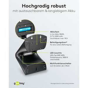 Produktbild für LED-Außenstrahler Goobay 45807, IP65 wasserdicht