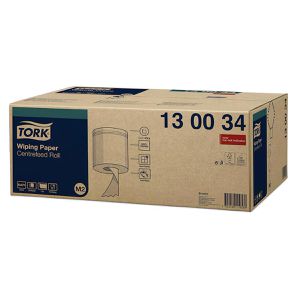 Produktbild für Putztuchrolle Tork Premium, 130034, M2, aus Zellstoff, weiß