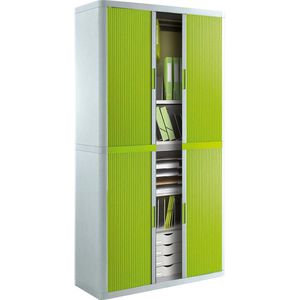 Rollladenschrank Paperflow aus Metall und Kunststoff