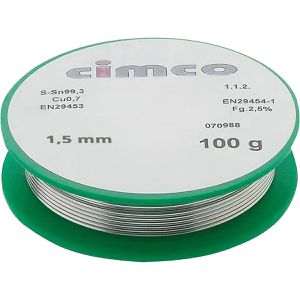 Lötzinn CIMCO 150152, mit Flussmittel, bleifrei